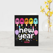 Gelukkig Nieuwjaar 2026 Nieuwjaarsfeest Kinder Mei Kaart (Gele Bloem)