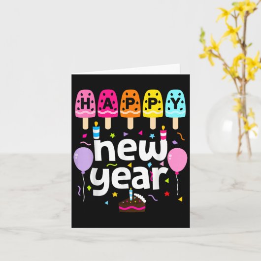 Gelukkig Nieuwjaar 2026 Nieuwjaarsfeest Kinder Mei Kaart (Gele Bloem)