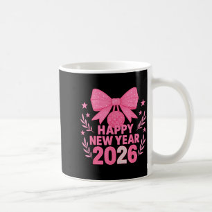 Gelukkig Nieuwjaar 2026 Nk Bow Coquette Familie Koffiemok