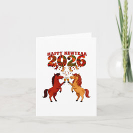 Gelukkig Nieuwjaar 2026 – Paarden vieren met Cham Kaart