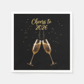 Gelukkig Nieuwjaar 2026 Party Napkins Servet (Voorkant)