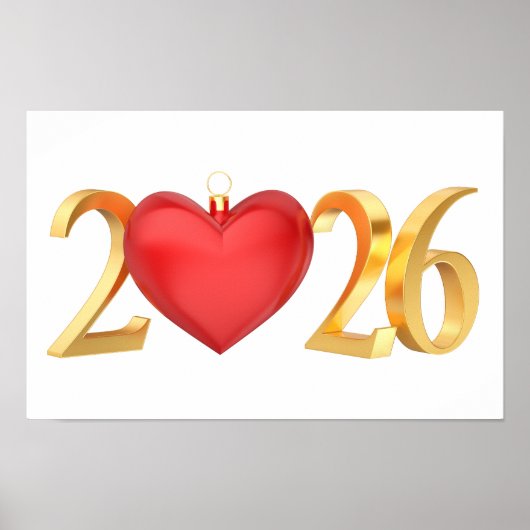Gelukkig Nieuwjaar 2026 Poster (Voorkant)