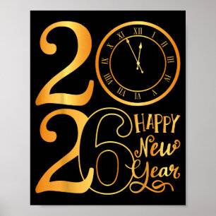 Gelukkig nieuwjaar 2026 poster