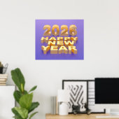 Gelukkig Nieuwjaar 2026 Poster (Thuiskantoor)
