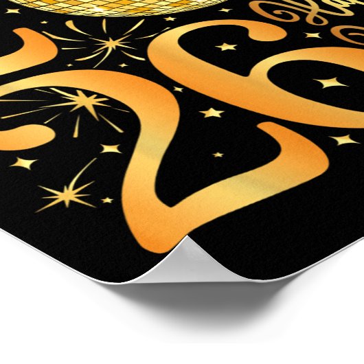 Gelukkig Nieuwjaar 2026 Poster (Hoek)