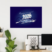 Gelukkig nieuwjaar 2026 poster (Thuiskantoor)