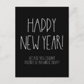 Gelukkig Nieuwjaar 2026 Sarcastisch Briefkaart (Voorkant)