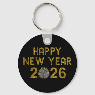 Gelukkig Nieuwjaar 2026 Sleutelhanger