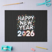 Gelukkig nieuwjaar 2026 tissuepapier (Craft)