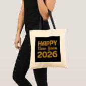 Gelukkig nieuwjaar 2026 tote bag (Voorkant (product))