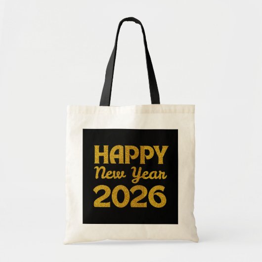 Gelukkig nieuwjaar 2026 tote bag (Voorkant)