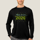 Gelukkig Nieuwjaar 2026 Tri-Blend Shirt (Voorkant volledig)