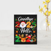 Gelukkig nieuwjaar 2026 Vaarwel 2025 Hallo 2026  Kaart (Gele Bloem)