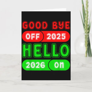 Gelukkig nieuwjaar 2026 Vaarwel 2025 Hallo 2026 Ma Kaart