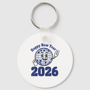 Gelukkig Nieuwjaar 2026 Viering Design Sleutelhanger