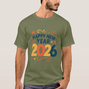 Gelukkig Nieuwjaar 2026 Viering Klassiek T-Shirt