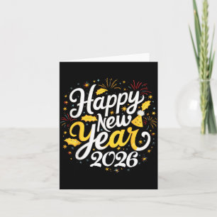 Gelukkig Nieuwjaar 2026 Vuurwerk Feest Grafisch Ma Kaart