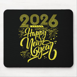 Gelukkig Nieuwjaar 2026 Vuurwerk feestpremie laden Muismat