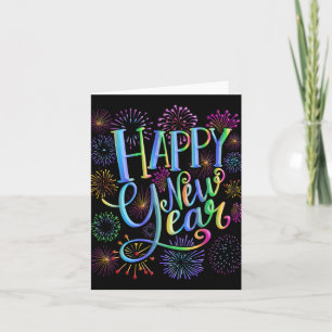 Gelukkig Nieuwjaar 2026 Vuurwerk  Kaart