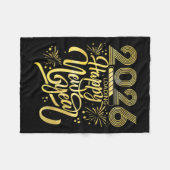 Gelukkig Nieuwjaar 2026 Vuurwerk laden Fleece Deken (Voorkant (Horizontaal))