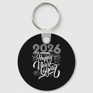 Gelukkig Nieuwjaar 2026 Vuurwerk laden Nieuwjaar P Sleutelhanger