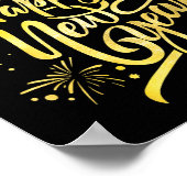 Gelukkig Nieuwjaar 2026 Vuurwerk laden Poster (Hoek)