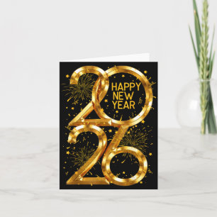 Gelukkig Nieuwjaar 2026 Vuurwerk Oud en Nieuw Nye  Kaart