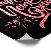 Gelukkig nieuwjaar 2026 vuurwerkfeest poster (Hoek)