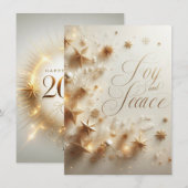 Gelukkig Nieuwjaar 2026 Wenskaart | Elegant  Feestdagenkaart (Voorkant / Achterkant)