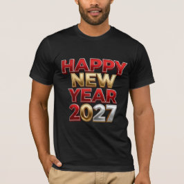 Gelukkig Nieuwjaar 2027 Familie Matching T-shirt