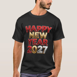 Gelukkig Nieuwjaar 2027 Familie Matching T-shirt
