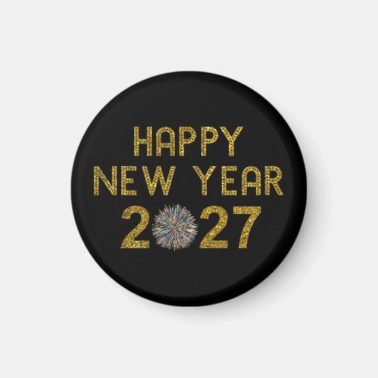 Gelukkig nieuwjaar 2027 magneet (Voorkant)