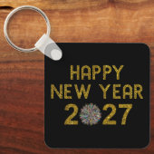 Gelukkig nieuwjaar 2027 sleutelhanger (Voorkant)