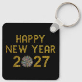 Gelukkig nieuwjaar 2027 sleutelhanger (Achterkant)