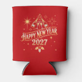 Gelukkig Nieuwjaar 2027-viering Blikjeskoeler (Voorkant)