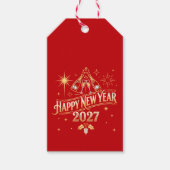 Gelukkig Nieuwjaar 2027-viering Cadeaulabel (Voorkant)