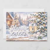 Gelukkig Nieuwjaar 2027 Viering Kaart (Voorkant)