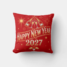 Gelukkig Nieuwjaar 2027 Viering Kussen