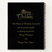 Gelukkig Nieuwjaar 20XX & Gold Christmas Luxury Notitieboek (Achterkant)