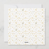 Gelukkig Nieuwjaar 20XX & Gouden Kerst Decoratie Feestdagenkaart (Achterkant)