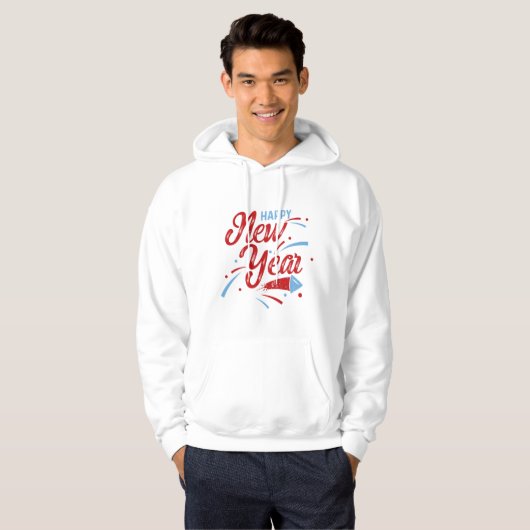 Gelukkig nieuwjaar 2 jij hoodie (Voorkant volledig)