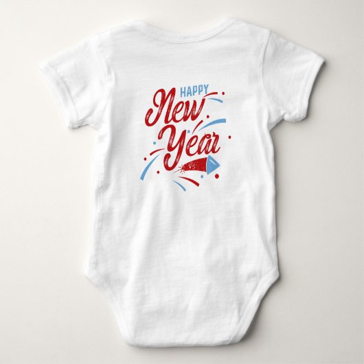 Gelukkig nieuwjaar 2 jij romper (Achterkant)