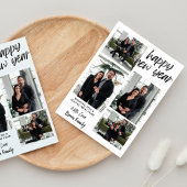 Gelukkig Nieuwjaar 4 Collage Multi-Photo Holiday K Kaart