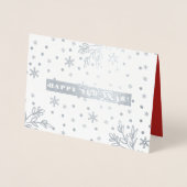 Gelukkig Nieuwjaar. Aangepaste foto luxe Folie Kaarten (Voorkant)