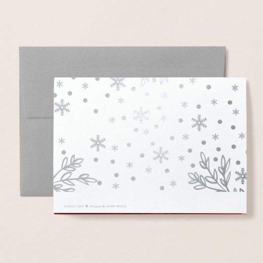 Gelukkig Nieuwjaar. Aangepaste foto luxe Folie Kaarten (Met envelop)