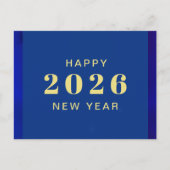 Gelukkig Nieuwjaar aangepaste tekst vakantie ansic Feestdagenkaart (Voorkant)