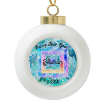 Gelukkig nieuwjaar Abstracte kunst familie