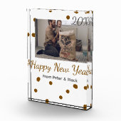 Gelukkig nieuwjaar Alleenstaande vader foto naam b (Rechts)