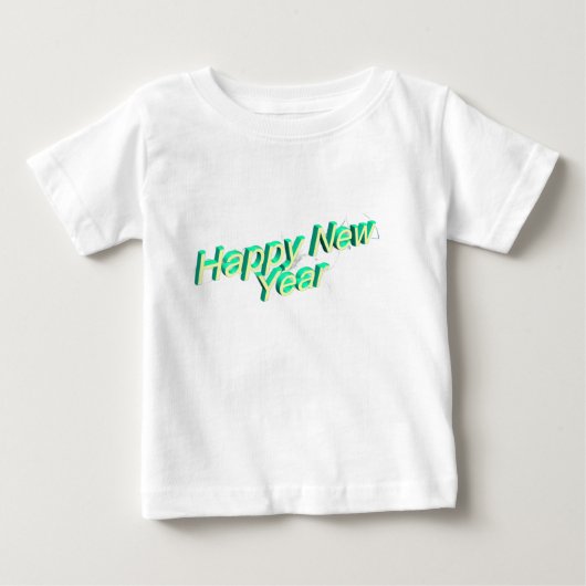 Gelukkig Nieuwjaar Baby Shirt (Voorkant)