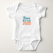 Gelukkig Nieuwjaar Babysuits. Romper (Voorkant)